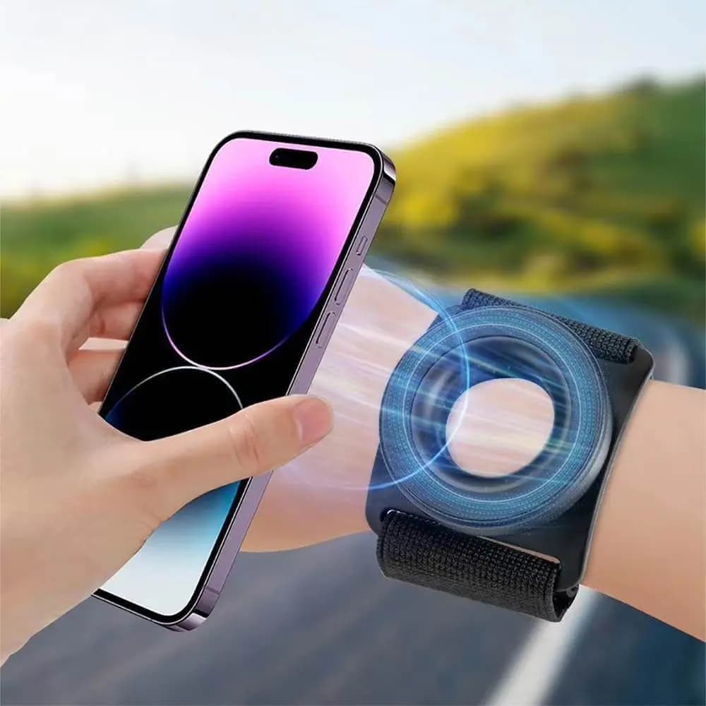 Support Smartphone Universel MagSafe pour Poignet Rotatif 360° Noir