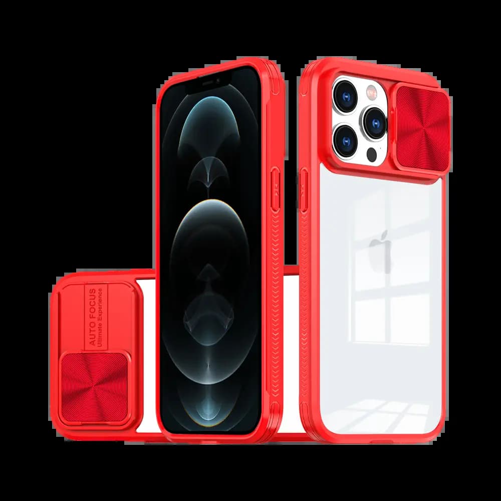 Coque avec cache caméra iPhone 12 Pro Max – PROTECT IE027 Rouge 