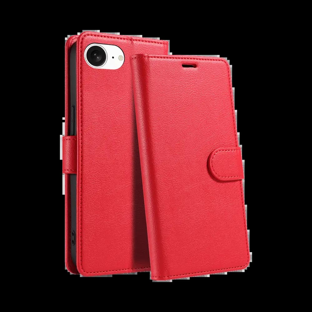 Housse folio anti-RFID iPhone 16e – PROTECT IP011 Rouge