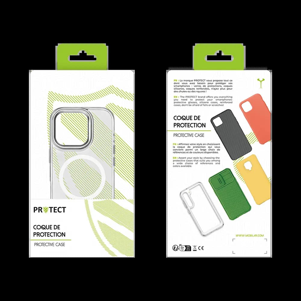 Coque MagSafe antichoc iPhone 16 – PROTECT MS01 Blanc