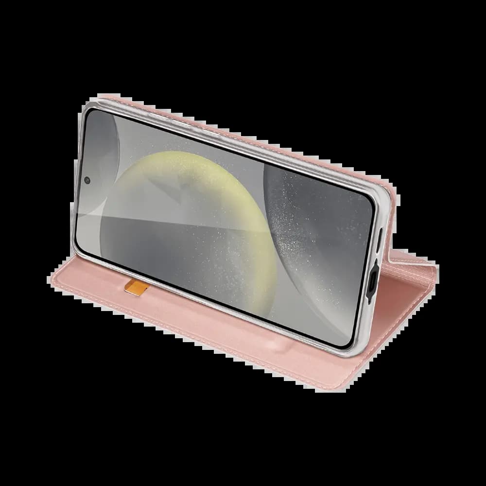 Housse folio Samsung Galaxy S24 FE porte-carte – Dux Ducis Skin Pro Rose
