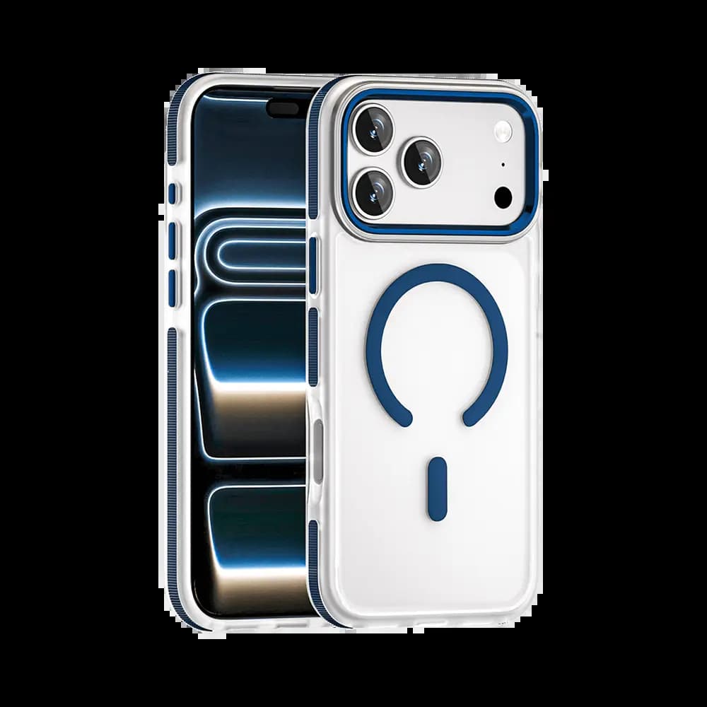 Coque MagSafe antichoc iPhone 17 Pro Max – PROTECT MS01 Bleu