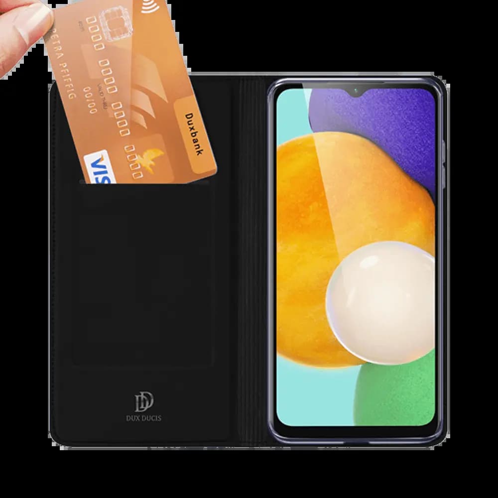 Housse folio - compatible Samsung Galaxy A13 5G / A04s porte-carte – Dux Ducis Skin Pro Noir