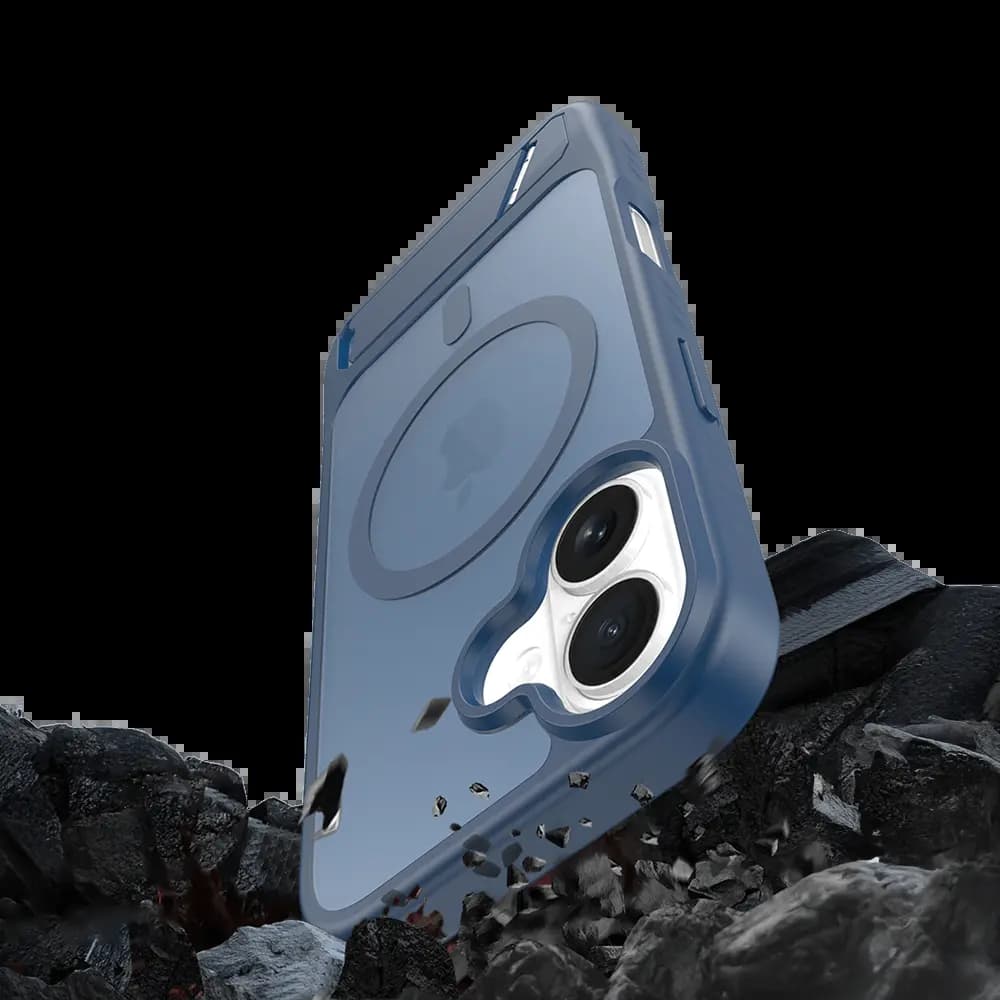 Coque de Protection MagSafe avec Support PROTECT pour Apple iPhone 17 Bleu