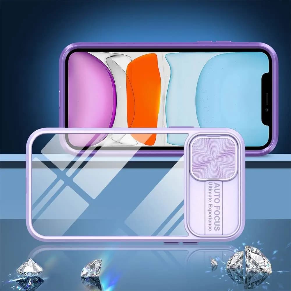 Coque avec cache caméra iPhone 11 – PROTECT IE027 Violet