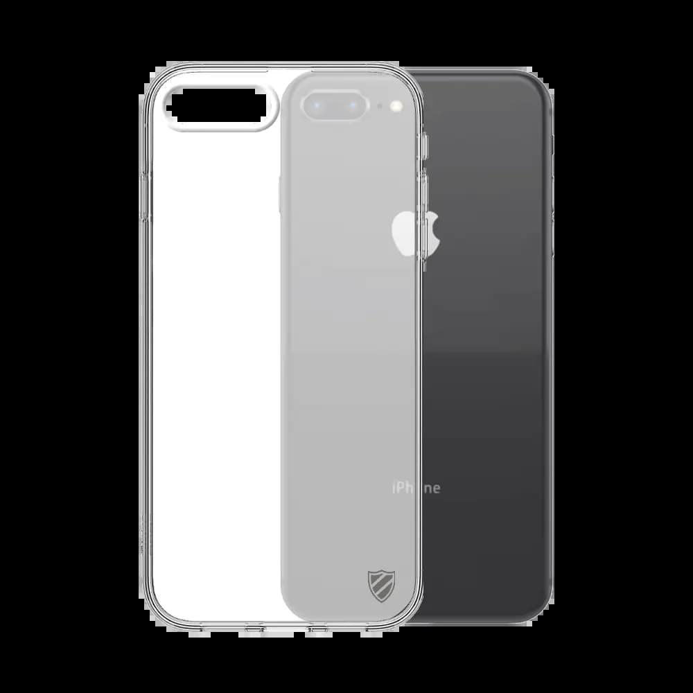 Coque Silicone PROTECT pour Apple iPhone 7 plus & iPhone 8 Plus Transparent