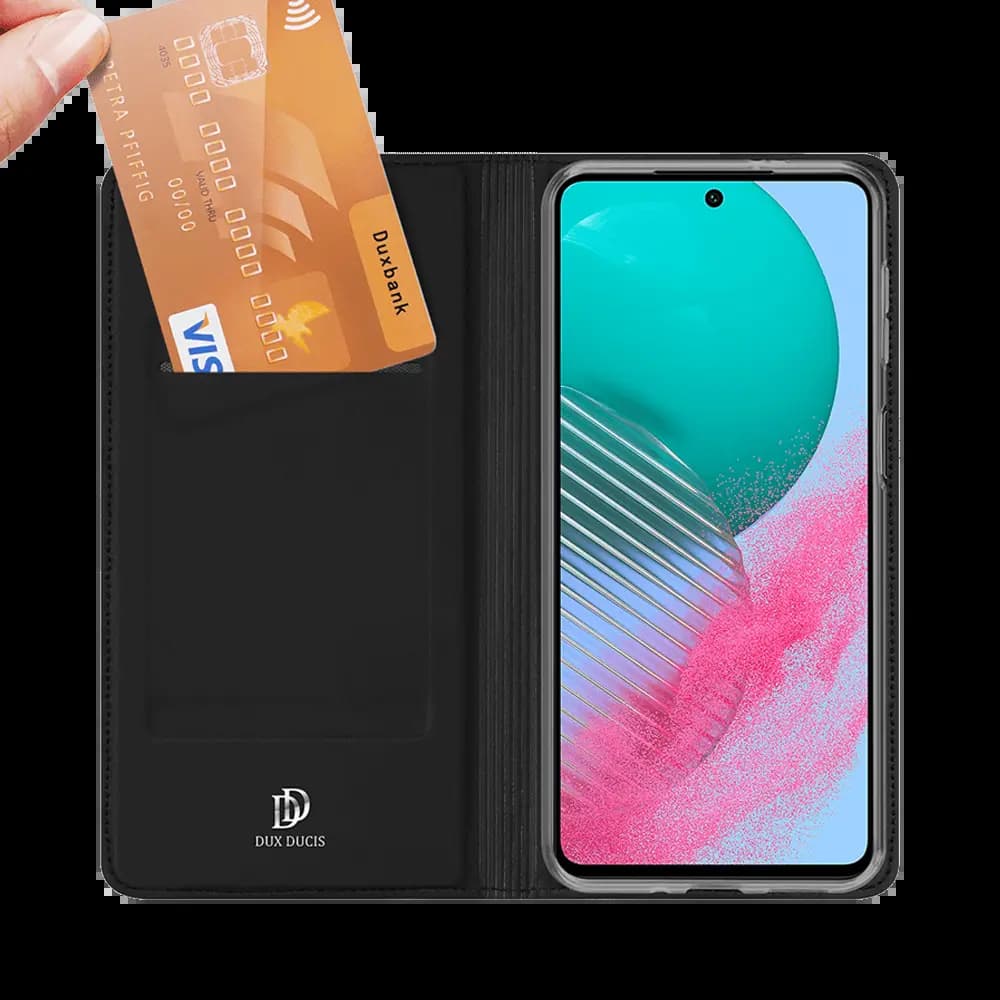 Housse folio Samsung Galaxy M54 5G porte-carte – Dux Ducis Skin Pro Noir