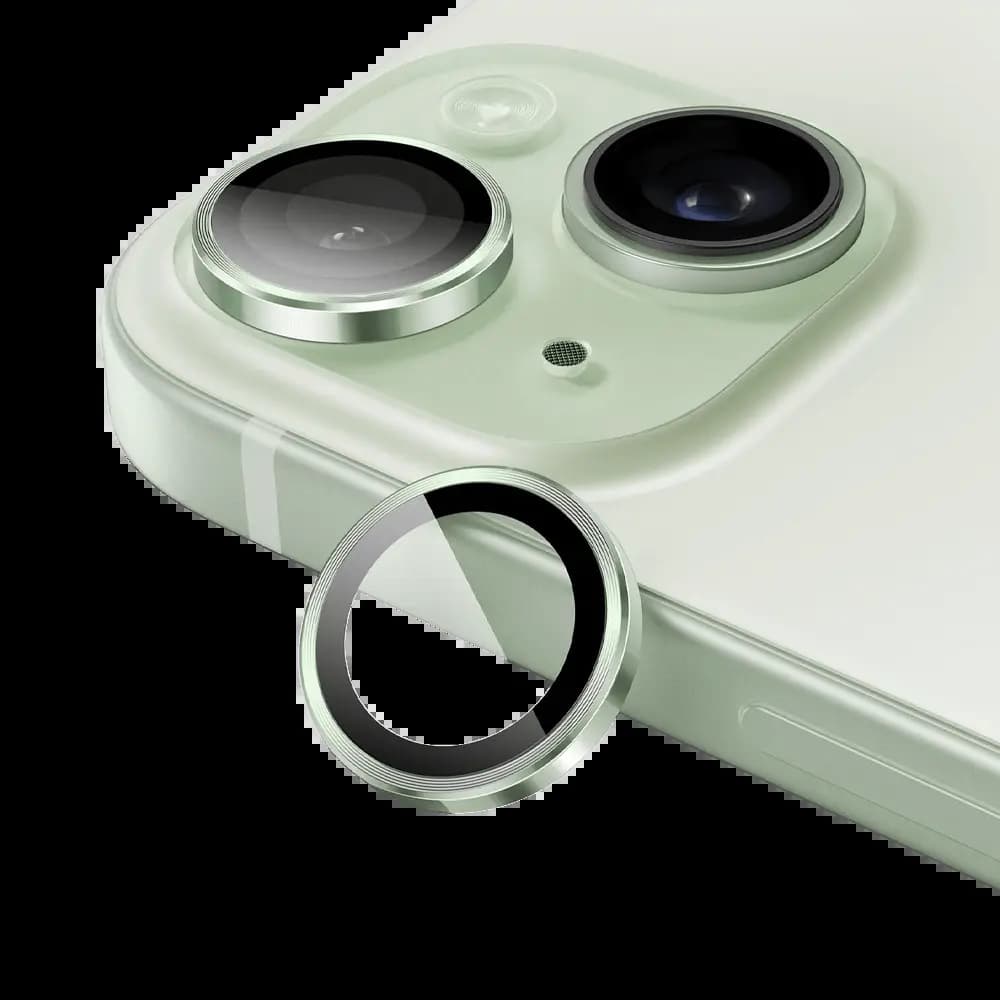 Protection lentille caméra iPhone 15 / 15 Plus - Vert
