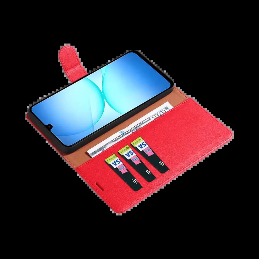 Housse folio anti-RFID Samsung Galaxy A17 5G PROTECT IP011 Rouge