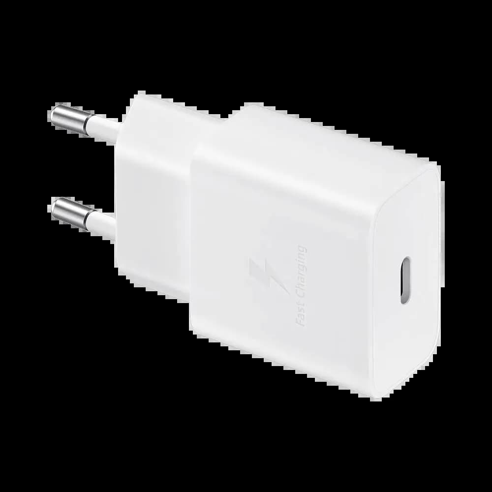 Chargeur secteur USB-C Samsung 15W charge rapide - Blanc