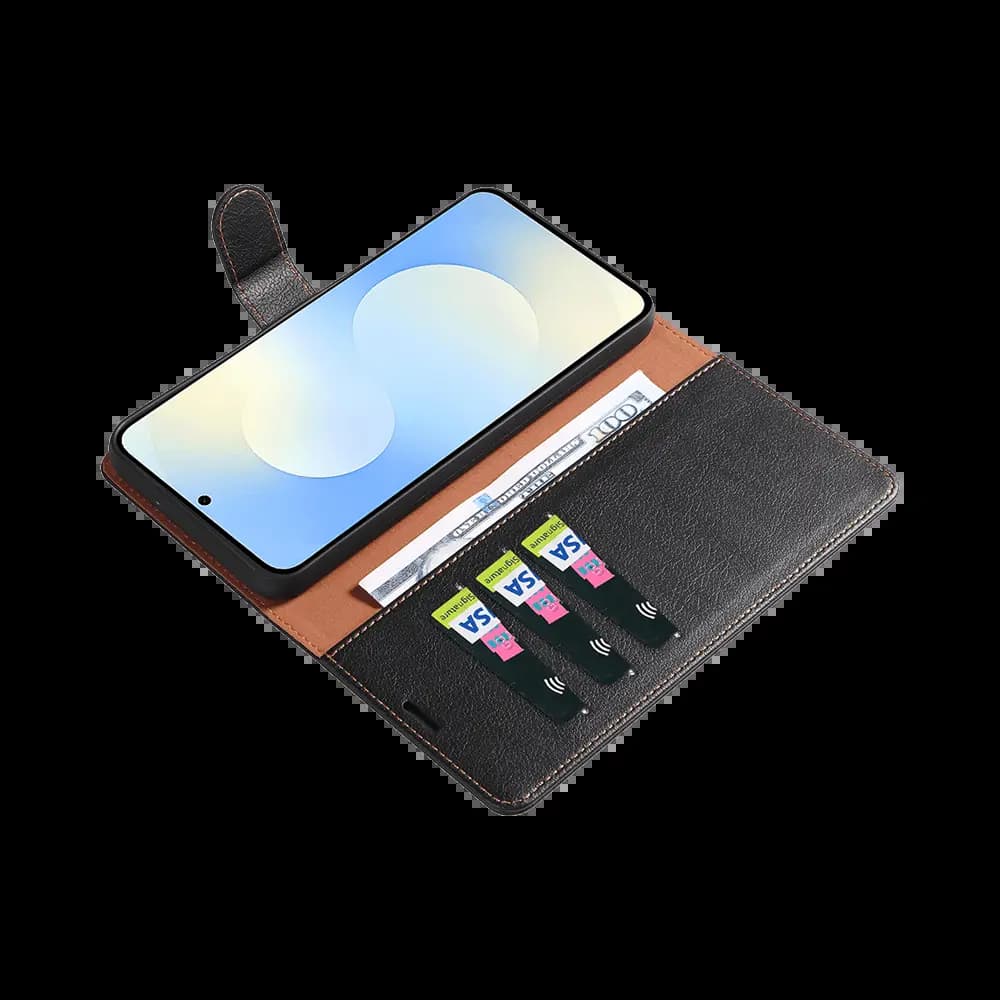 Housse folio anti-RFID Samsung Galaxy S26 – PROTECT IP011 Noir