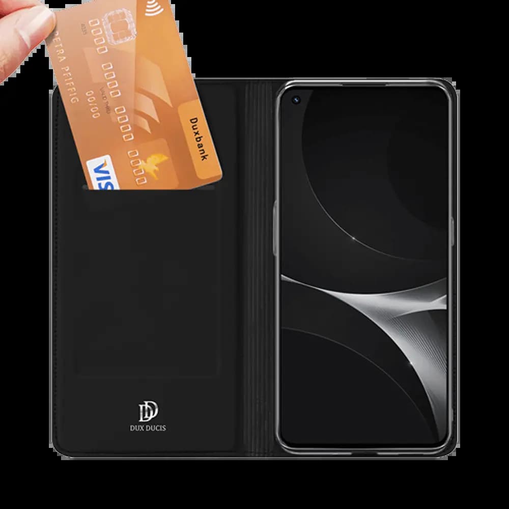 Housse folio Realme GT porte-carte – Dux Ducis Skin Pro Noir
