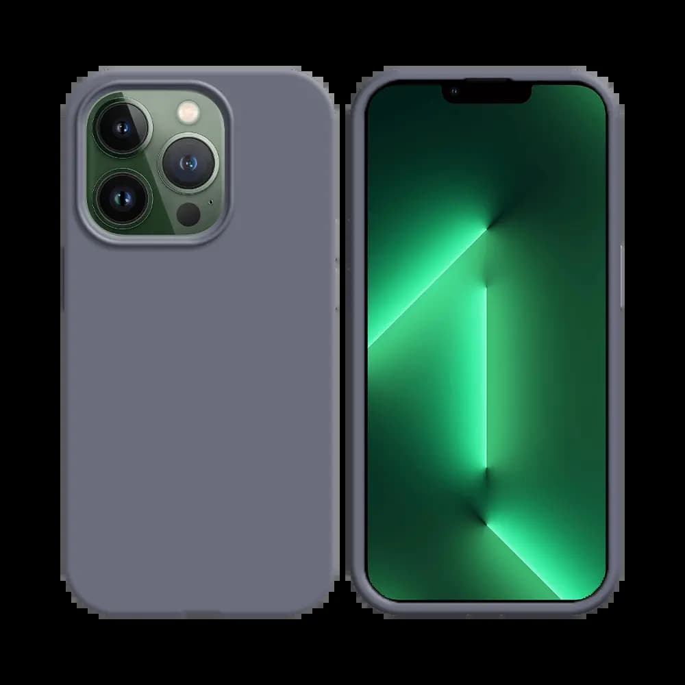 Coque Silicone Compatible pour Apple iPhone 13 Pro Bleu Pastel