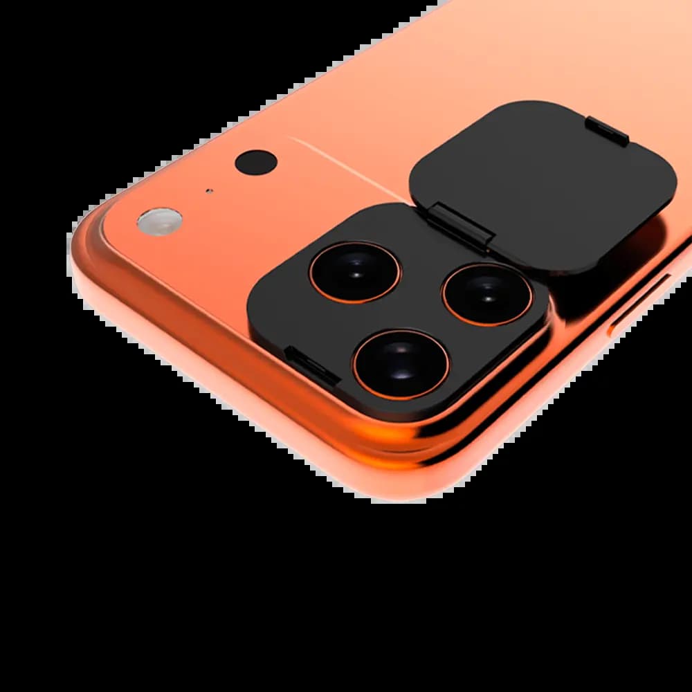 Protection Lentille avec Cache Camera Apple iPhone 17 Pro Max Noir