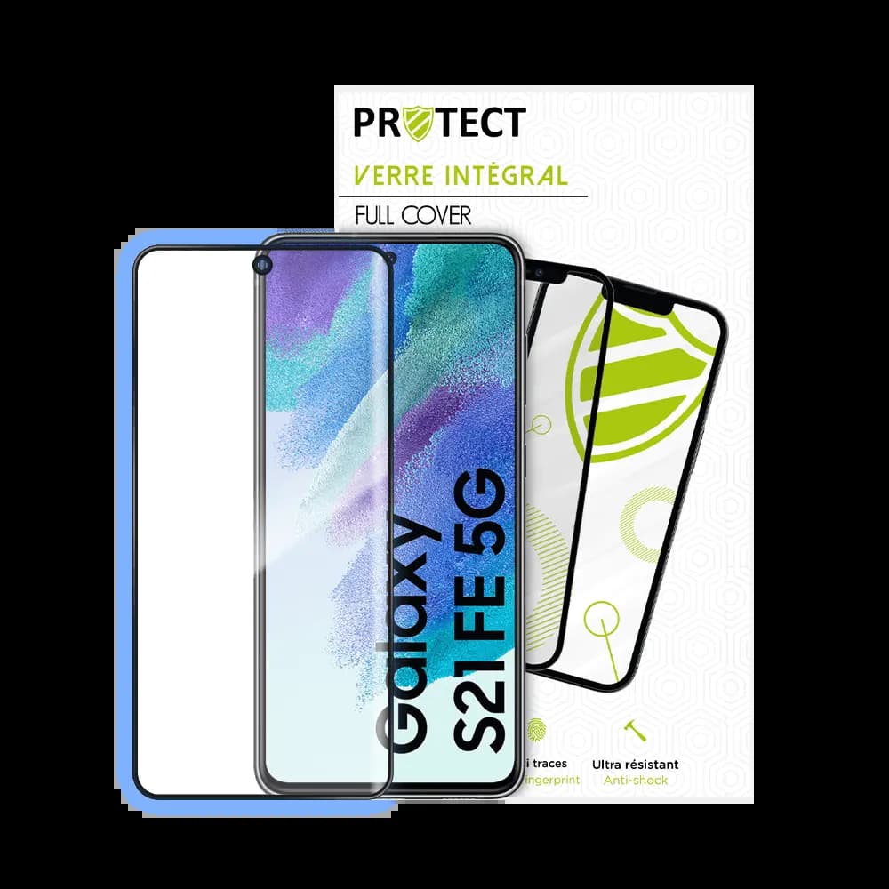 Verre Trempé Intégral PROTECT pour Samsung Galaxy S21 FE Noir