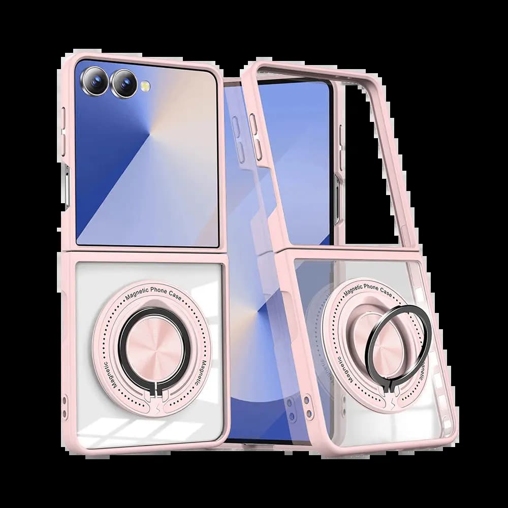 Coque de Protection Magnétique avec Bague 360° Z-FL3 Samsung Galaxy Z Flip 7 5G Rose