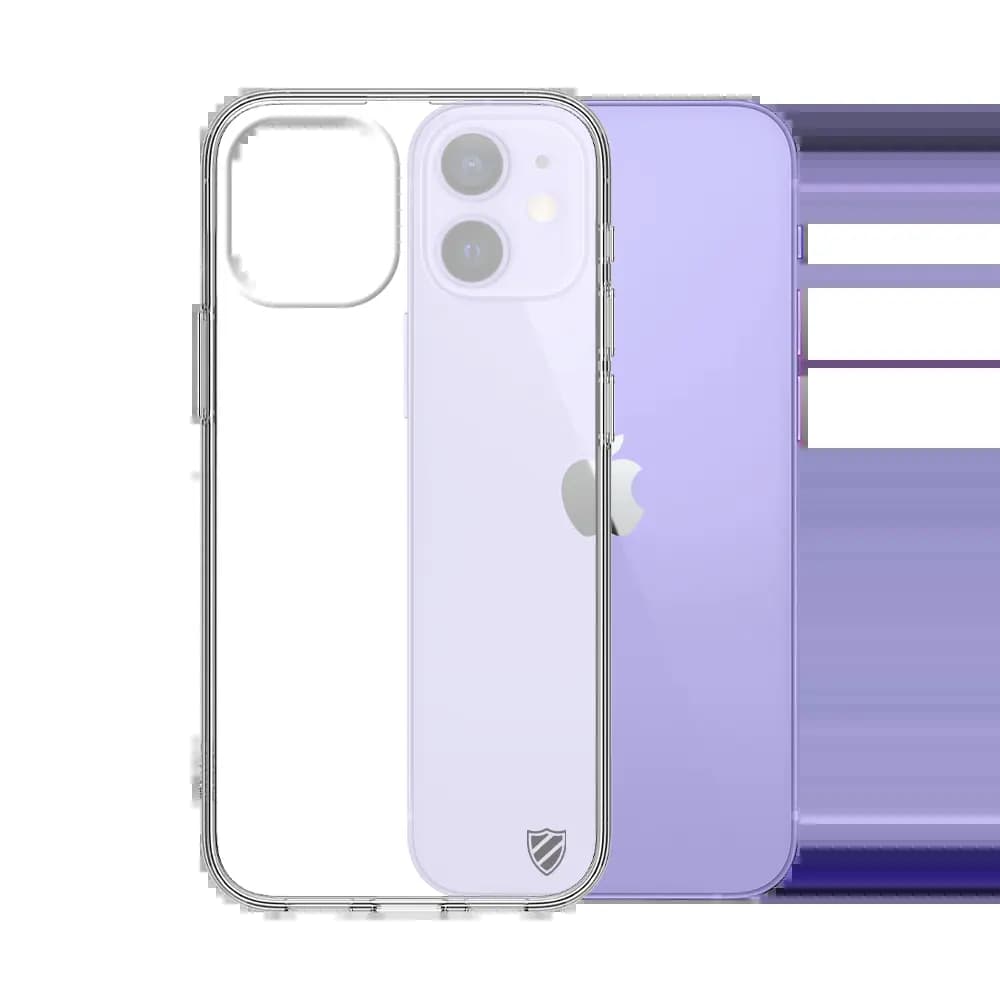 Coque Silicone PROTECT pour Apple iPhone 12 Mini Transparent
