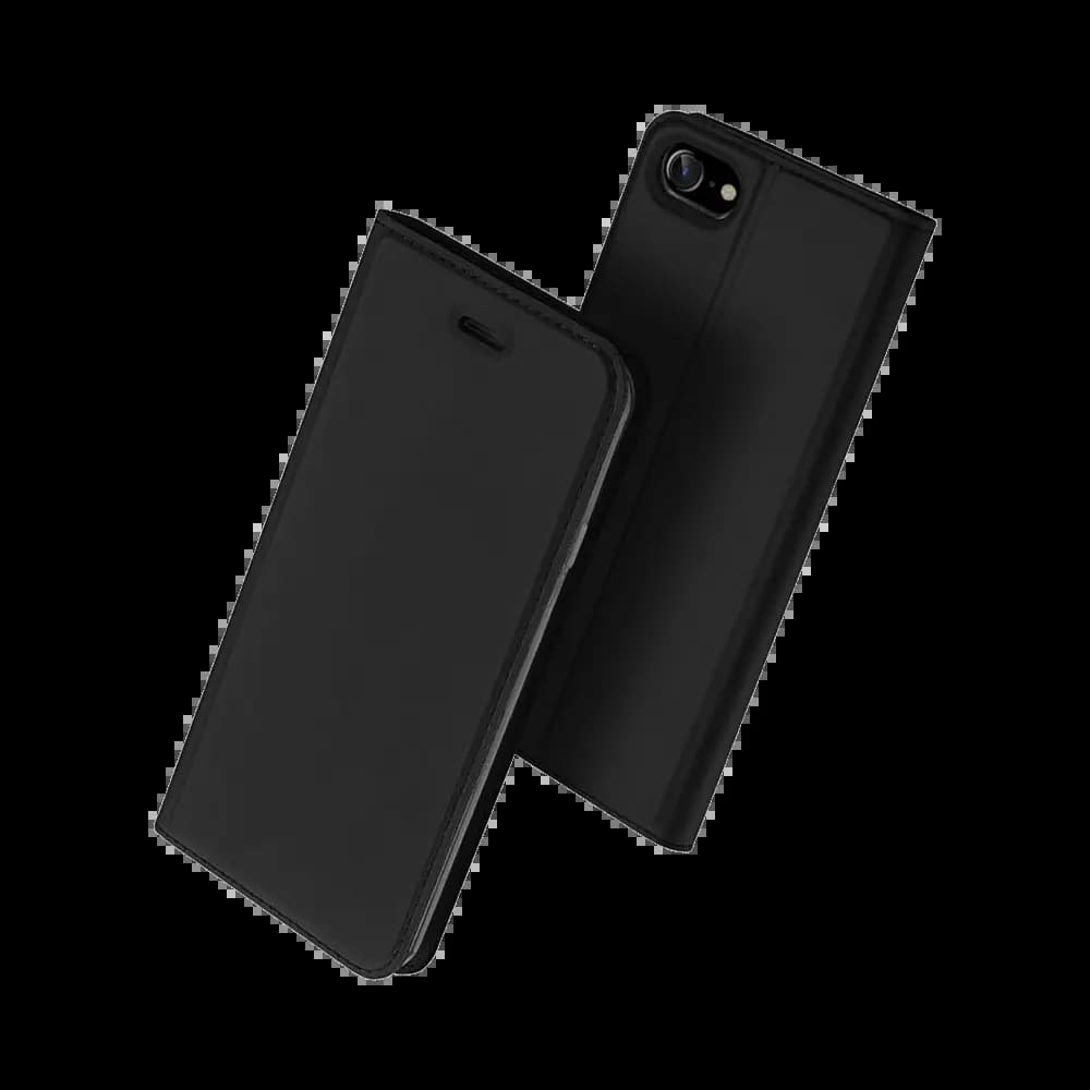 Housse folio iPhone 7 / 8 / SE (2nd Gen) (3e Gen) porte-carte – Dux Ducis Skin Pro Noir