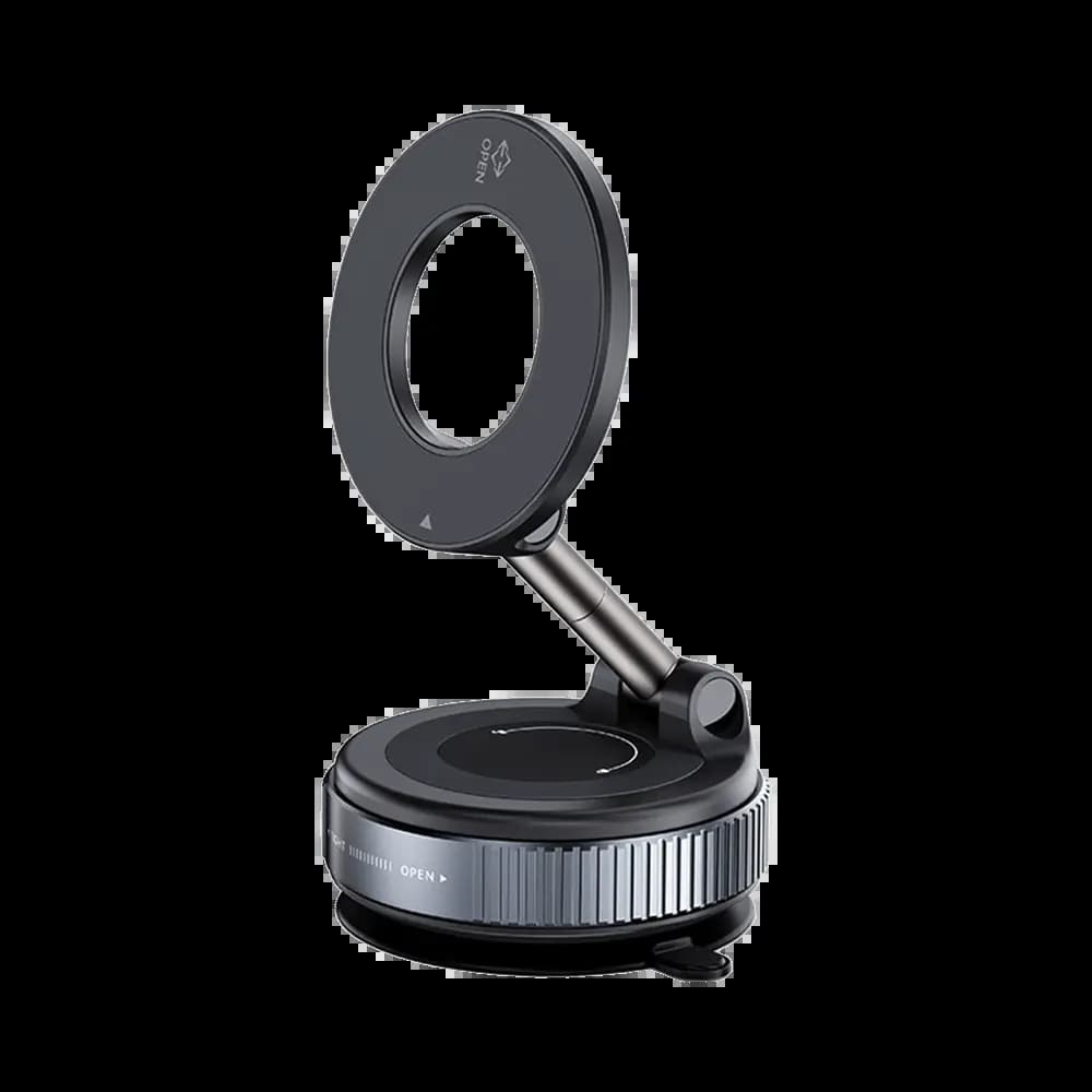 Support pour Smartphone  Magnétique avec Fixation Ventouse Noir