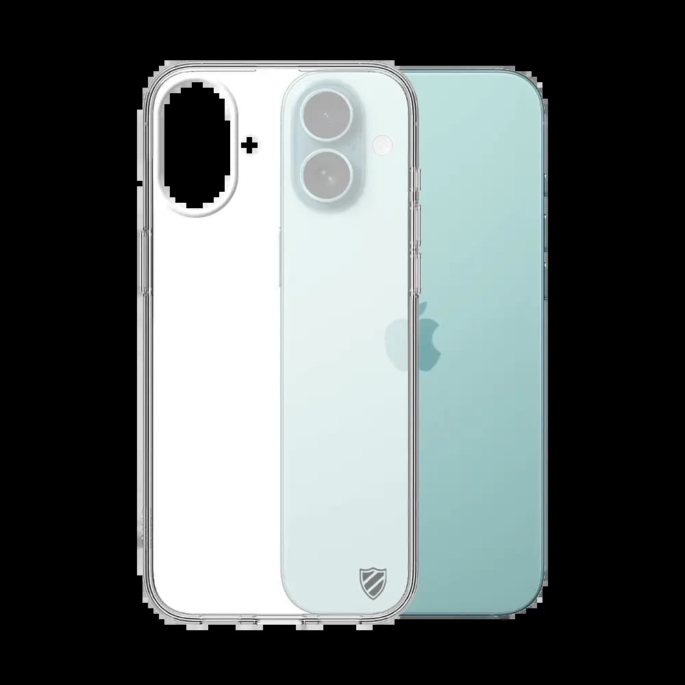 Coque Silicone PROTECT pour Apple iPhone 16 Plus Transparent