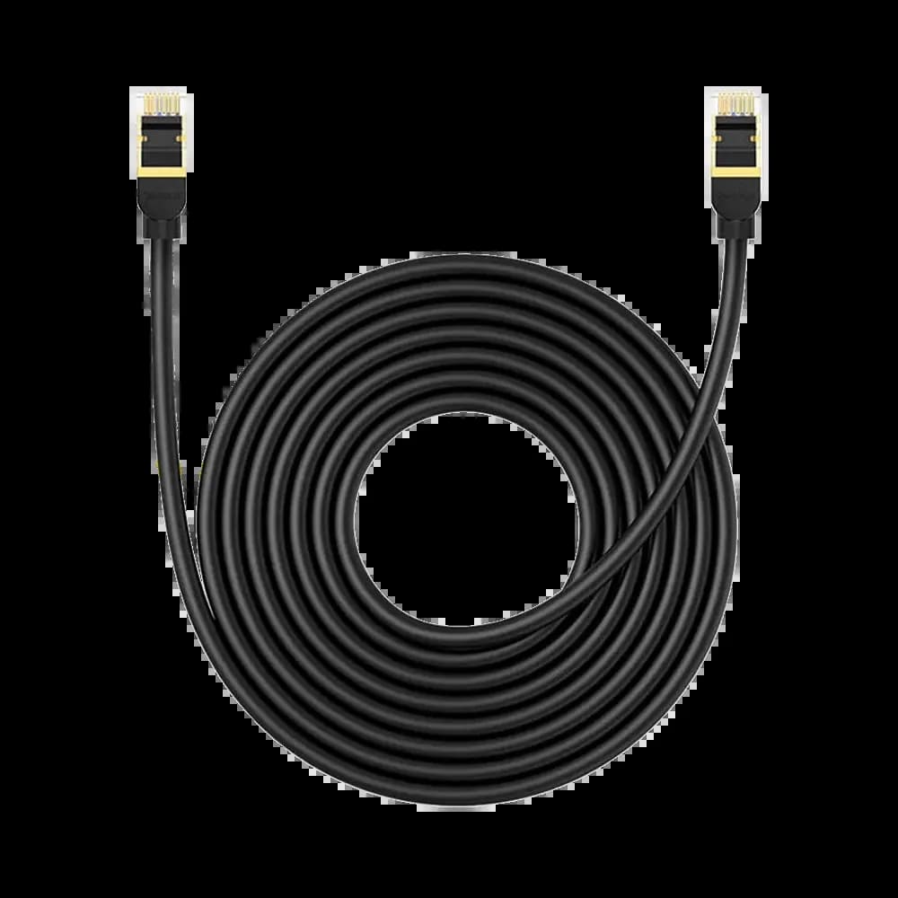 Câble Ethernet RJ45 Baseus Cat8 26AWG 40Gbps Mâle vers Mâle - Rallonge 5m Noir