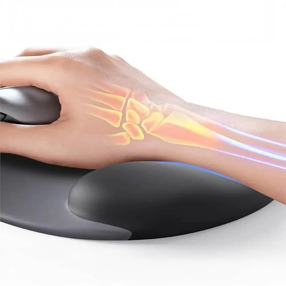 Tapis de Souris avec Repose Poignet Ergonomique - Noir