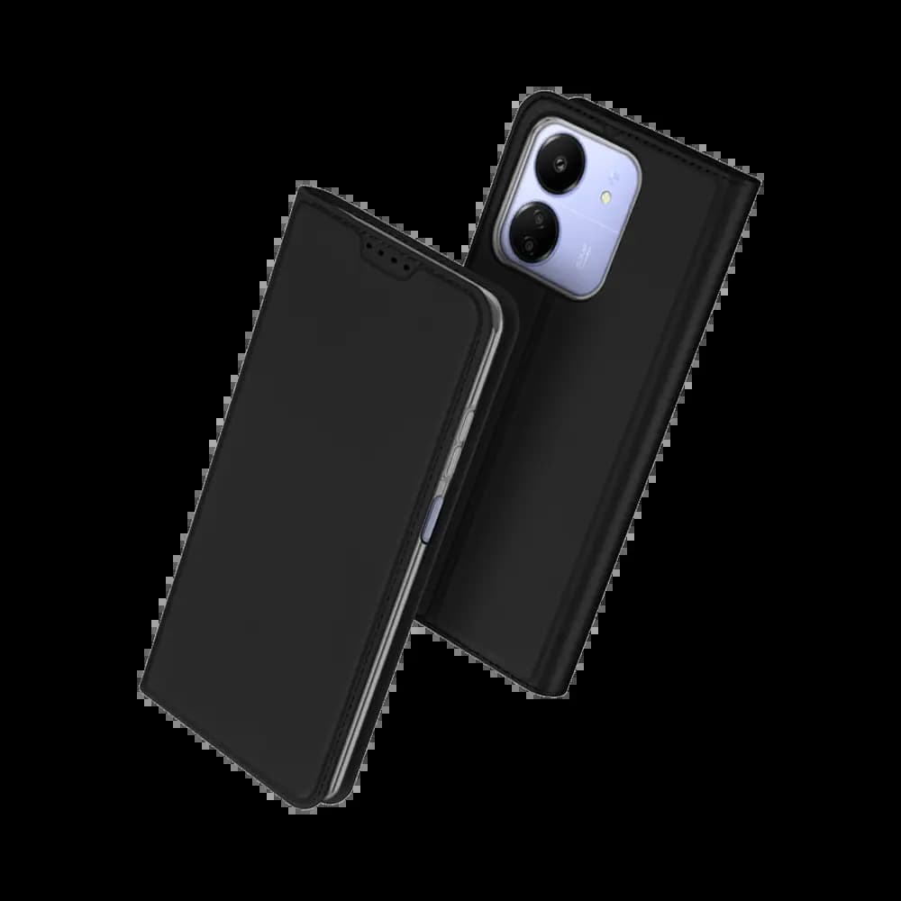 Housse folio Xiaomi Poco C65 / Redmi 13C porte-carte – Dux Ducis Skin Pro Noir