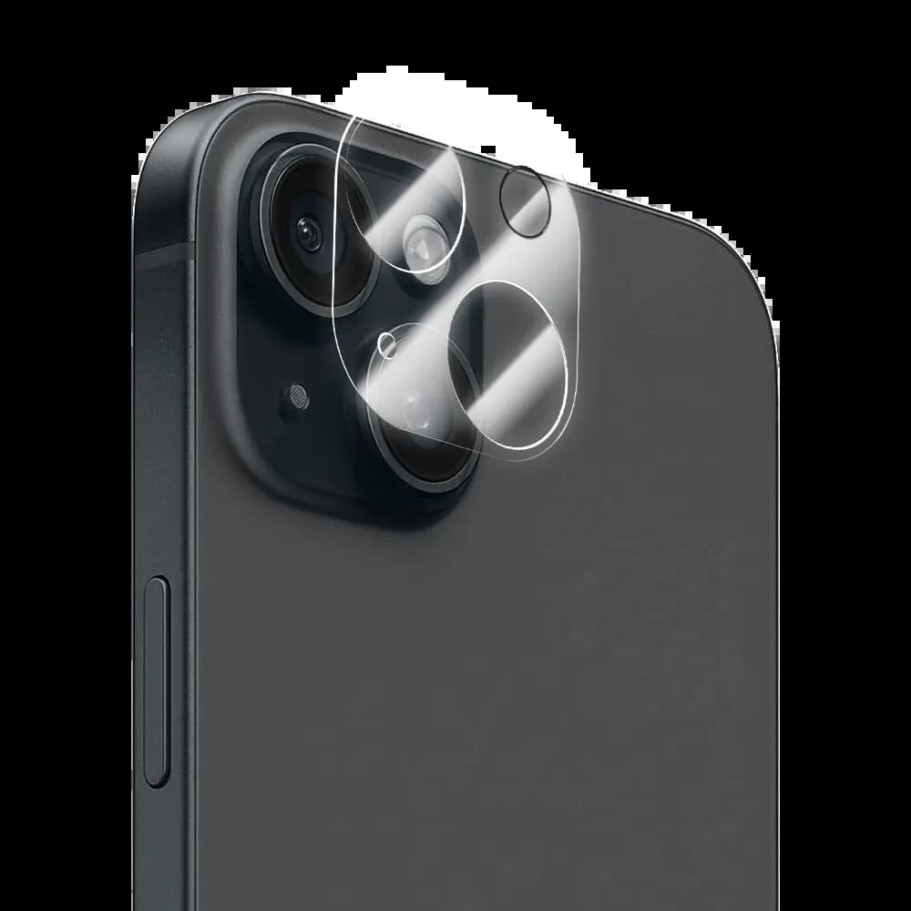 Protection lentille caméra iPhone 15 / 15 Plus - Transparent