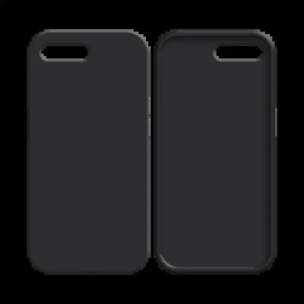 Coque Silicone Compatible pour Apple iPhone 7 Plus & 8 Plus Noir