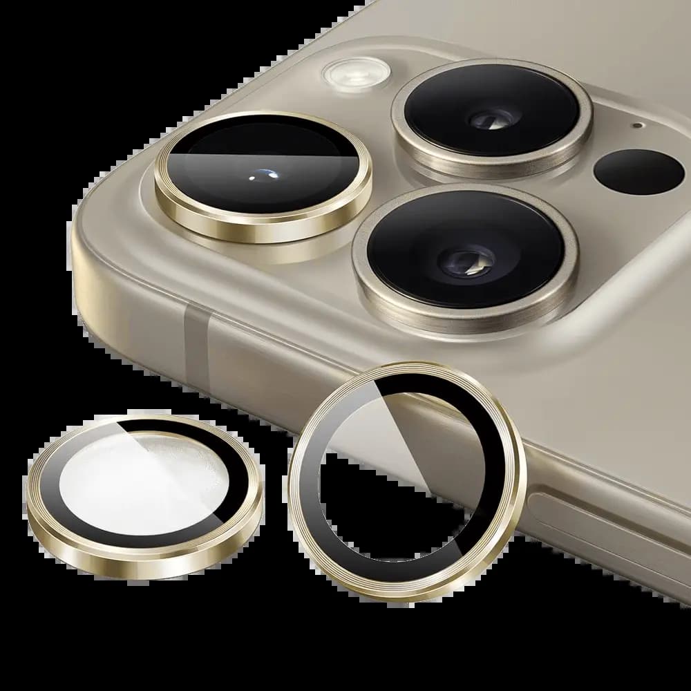 Protection lentille caméra iPhone 16 Pro / 16 Pro Max - Titane Sable