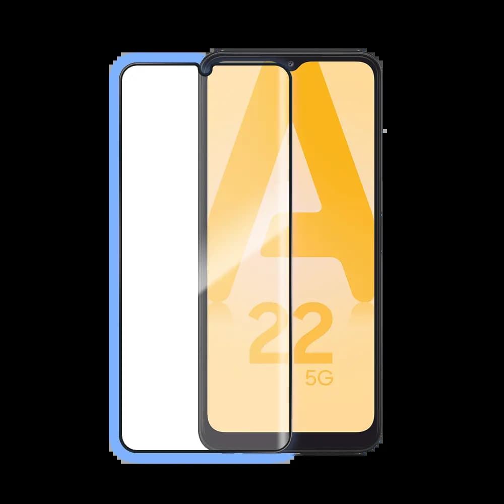Verre trempé intégral 5D 9H – protection écran Samsung Galaxy A22 5G – PROTECT Noir