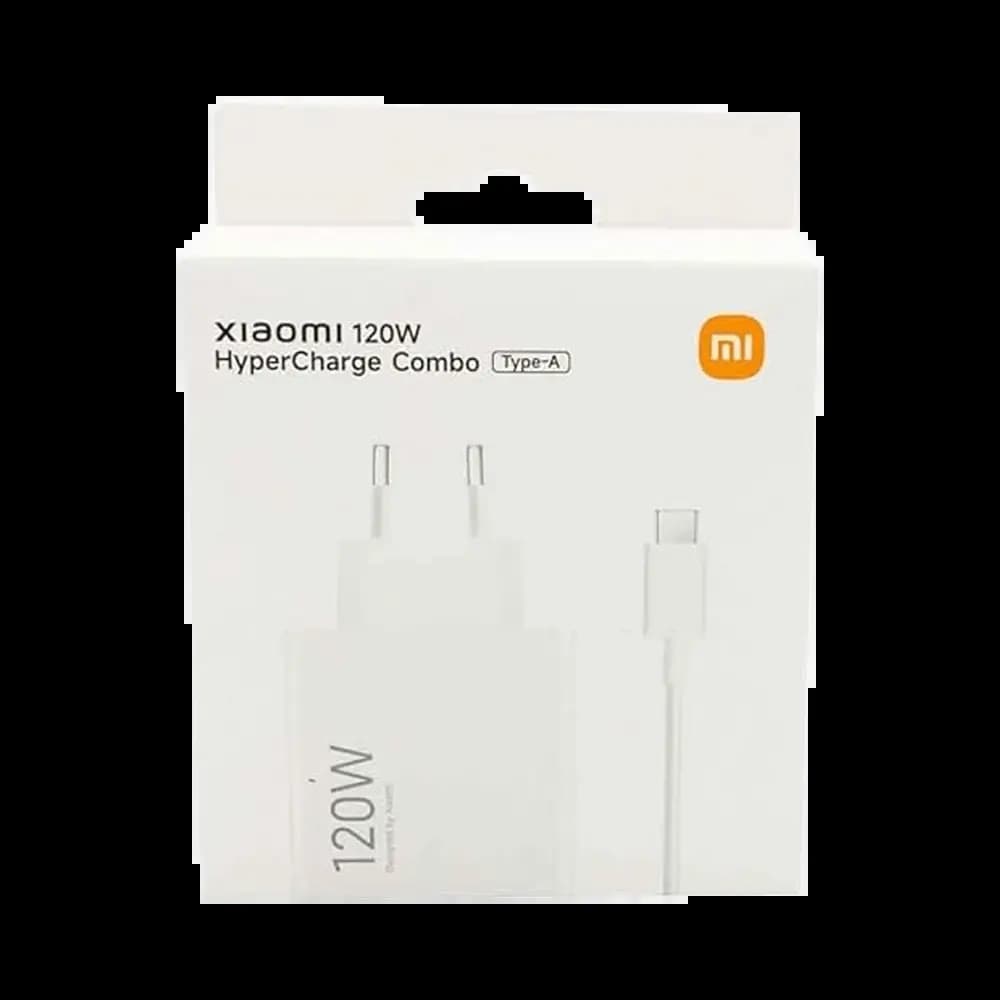 Chargeur secteur Xiaomi 120W HyperCharge + câble USB-C 6A – Blanc