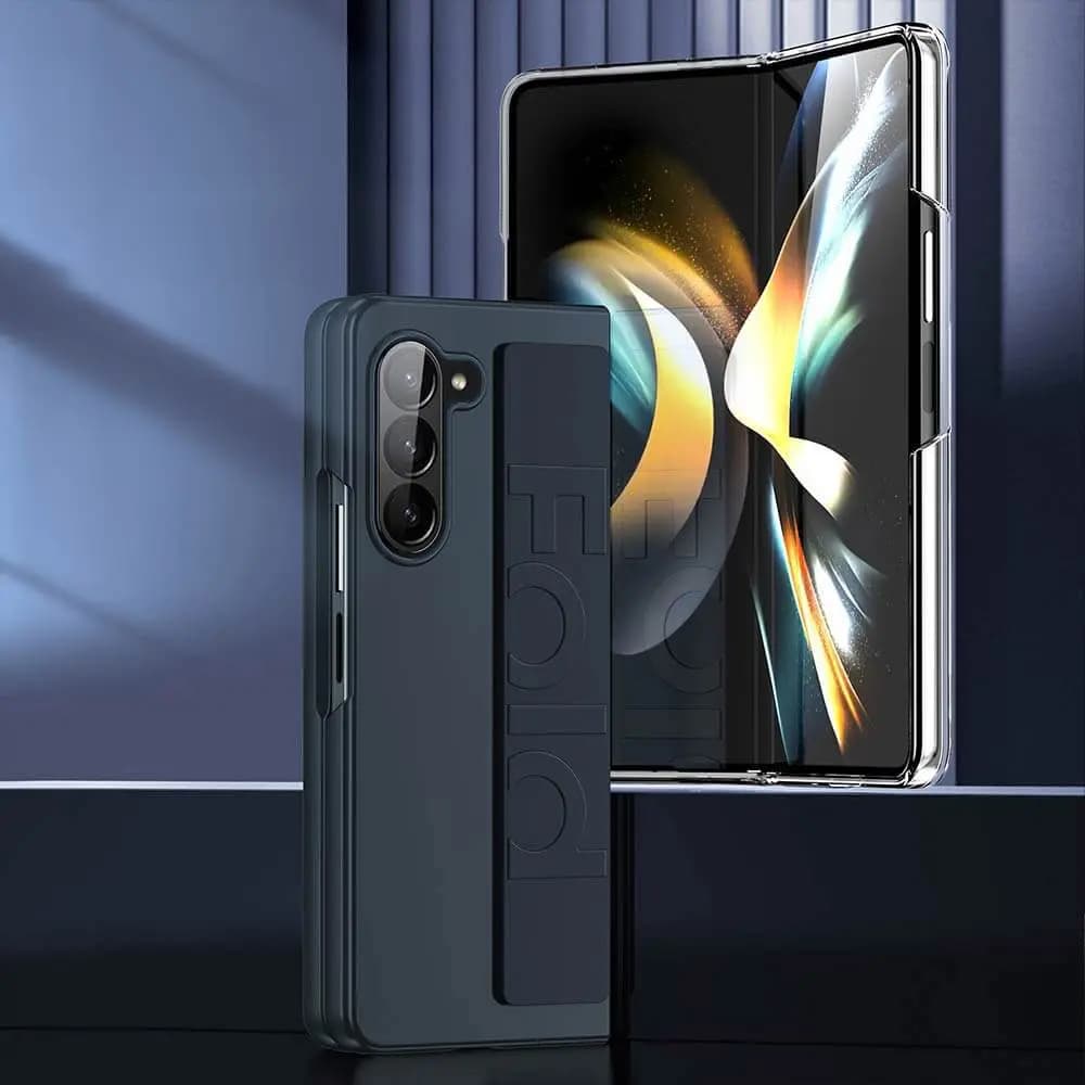 Coque de Protection avec Lanière Z-FO2 Samsung Galaxy Z Fold 6 5G Bleu