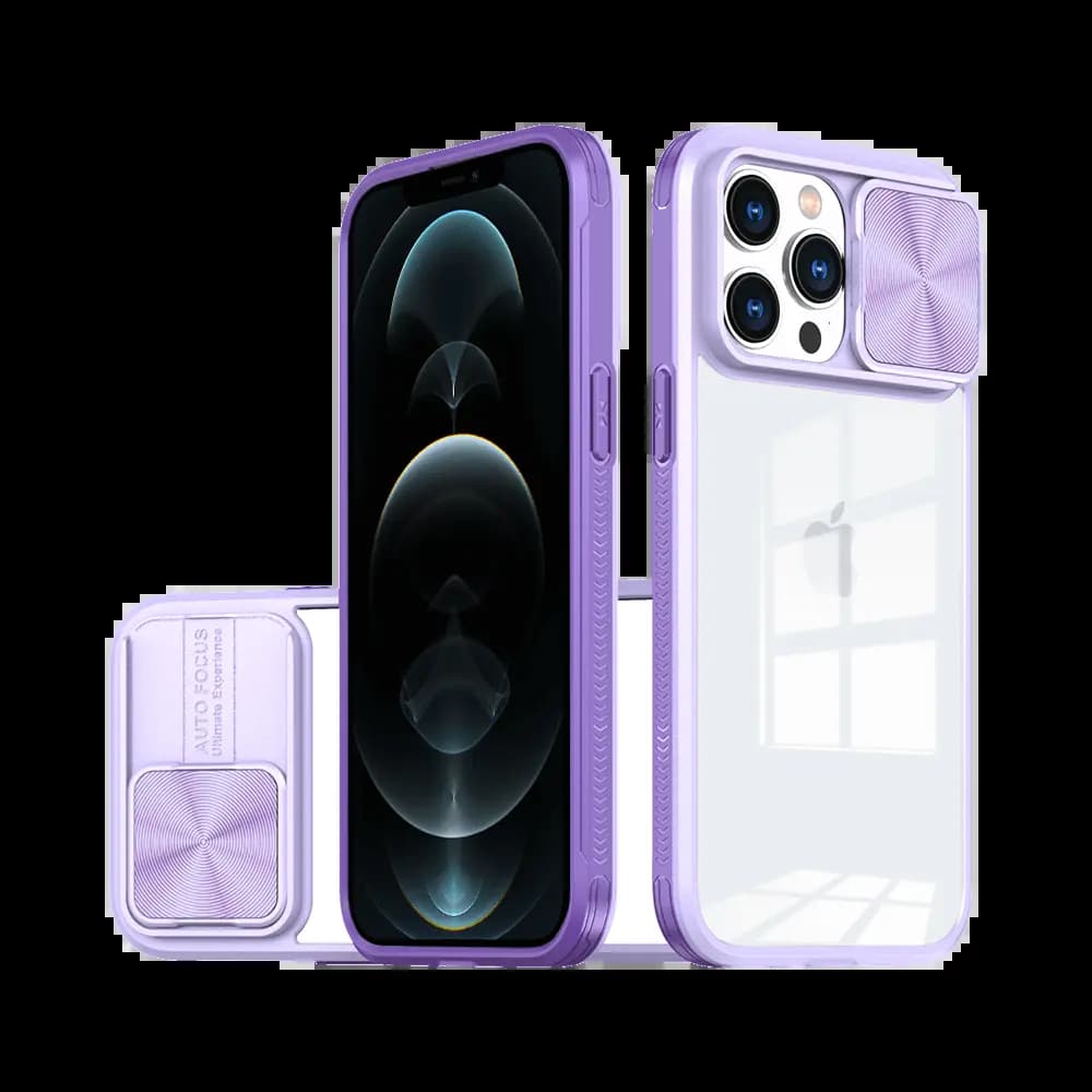 Coque avec cache caméra iPhone 12 Pro – PROTECT IE027 Violet 