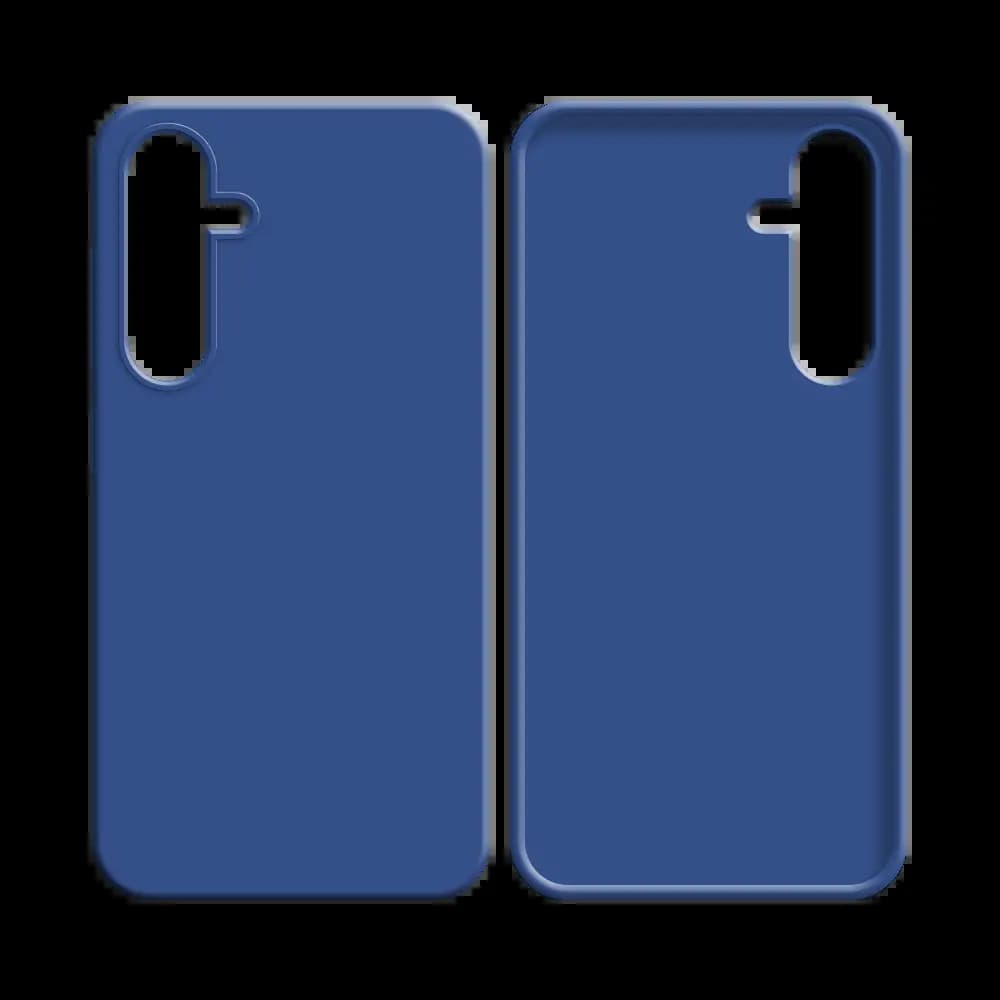 Coque Silicone Compatible pour Samsung Galaxy S25 Bleu Marine