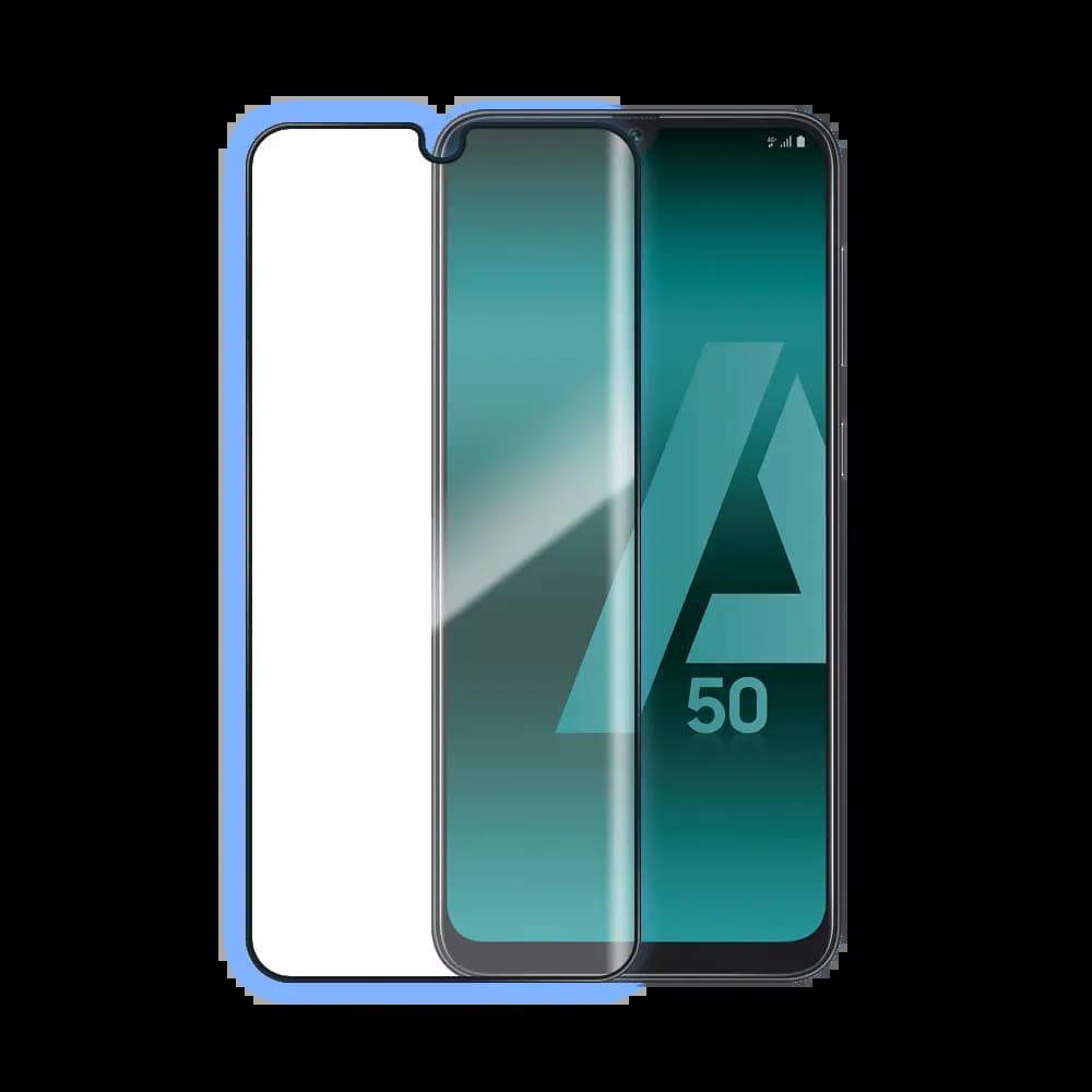 Verre trempé intégral Samsung Galaxy A50 protection écran 9H – PROTECT Noir