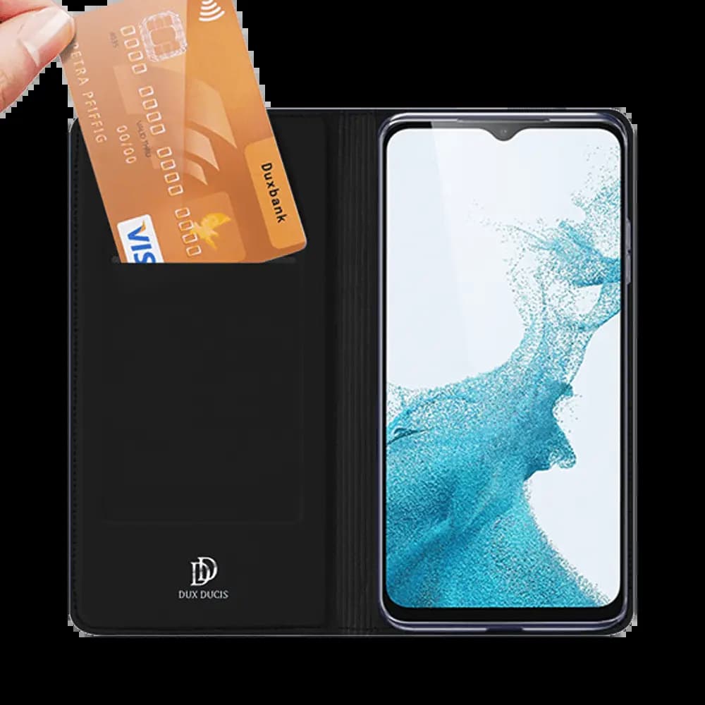 Housse folio Samsung Galaxy A23 porte-carte – Dux Ducis Skin Pro Noir