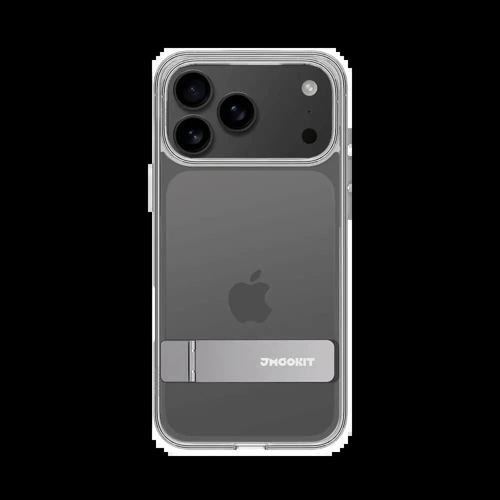 Coque de Protection Metal Bracket JMGOKIT pour Apple iPhone 17 Pro Max Transparent