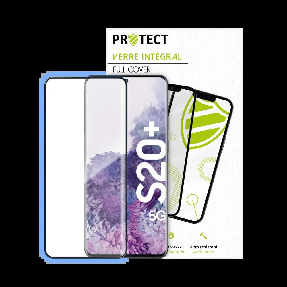 Verre Trempé Intégral PROTECT pour Samsung Galaxy S20 Plus 5G Noir