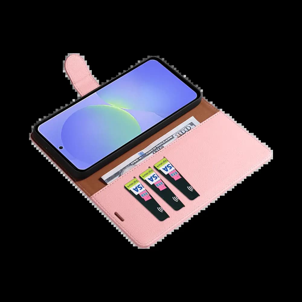 Housse folio anti-RFID Samsung Galaxy A37 5G – PROTECT IP011 Rose