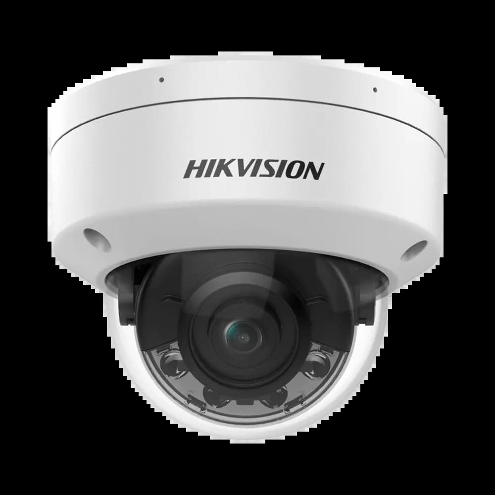Caméra de Surveillance avec IA Hikvision (4mm) Dome 8MP Smart Hybrid Light, ColorVu & AcuSense Blanc