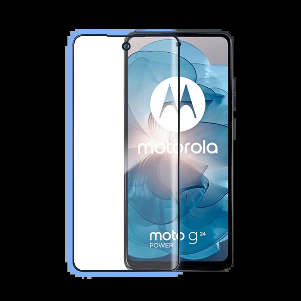 Verre Trempé Intégral PROTECT pour Motorola Moto G24 Power/Moto G24 4G/Moto G04/Moto E14/Moto G04s Noir