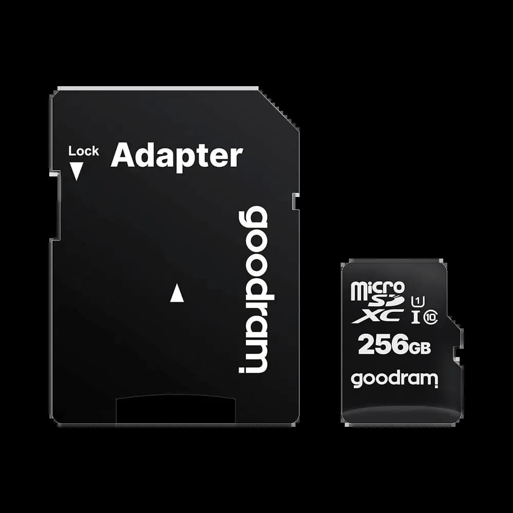 Carte Mémoire Goodram SD CARD (256Go) Class 10 UHS-I + Adaptateur  