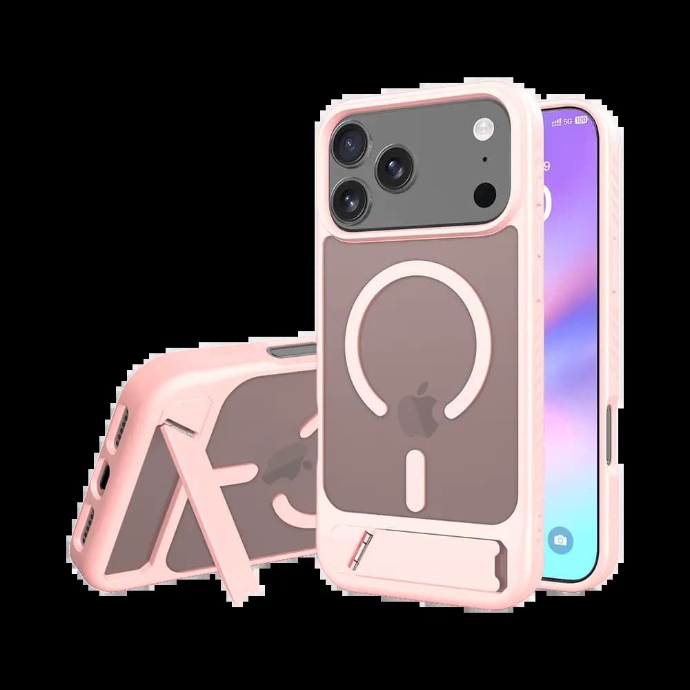 Coque de Protection MagSafe avec Support PROTECT pour Apple iPhone 17 Pro Max Rose