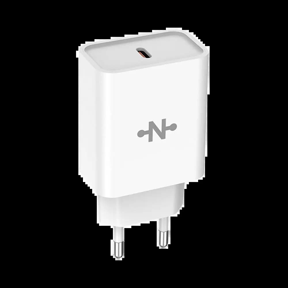 Chargeur Secteur USB-C CONNECT 25W Blanc