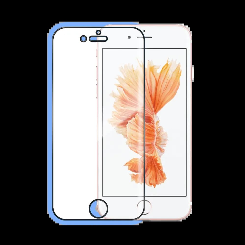 Verre trempé intégral 5D 9H – protection écran compatible Apple iPhone 6 Plus / 6S Plus – PROTECT Noir