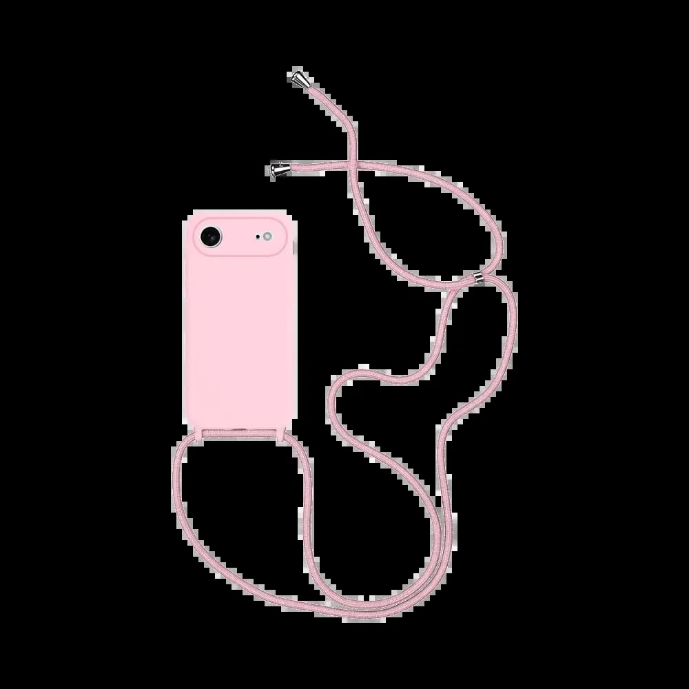 Coque avec cordon réglable silicone – Apple iPhone Air – Rose