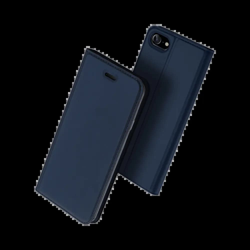 Housse folio iPhone 7 / 8 / SE (2nd Gen) (3e Gen) porte-carte – Dux Ducis Skin Pro Bleu