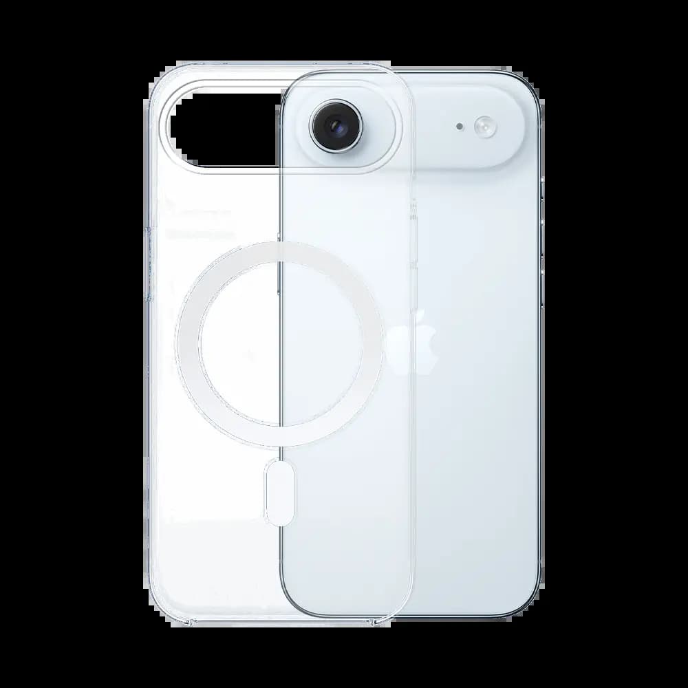 Coque Silicone MagSafe Compatible pour Apple iPhone Air Transparent