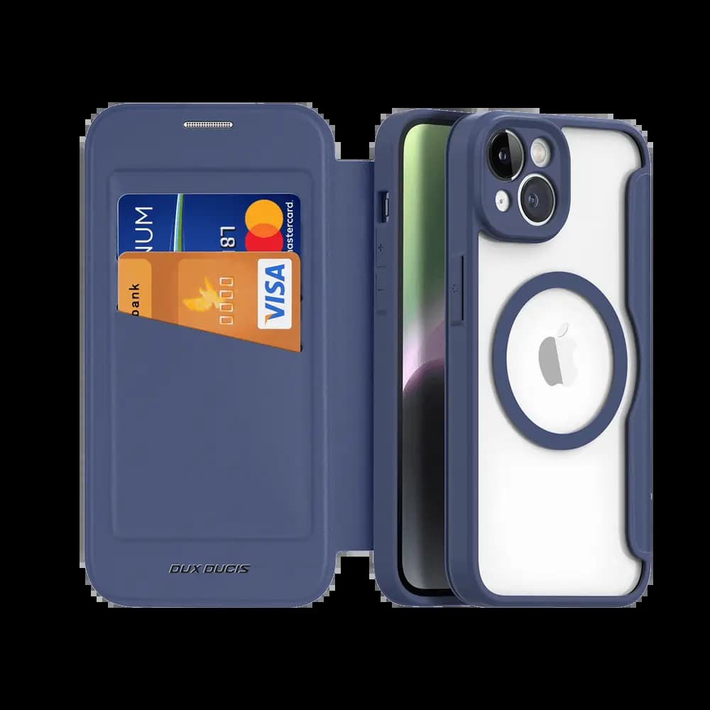 Housse de Protection Skin X Pro Dux Ducis pour Apple iPhone 14 Plus MagSafe Bleu